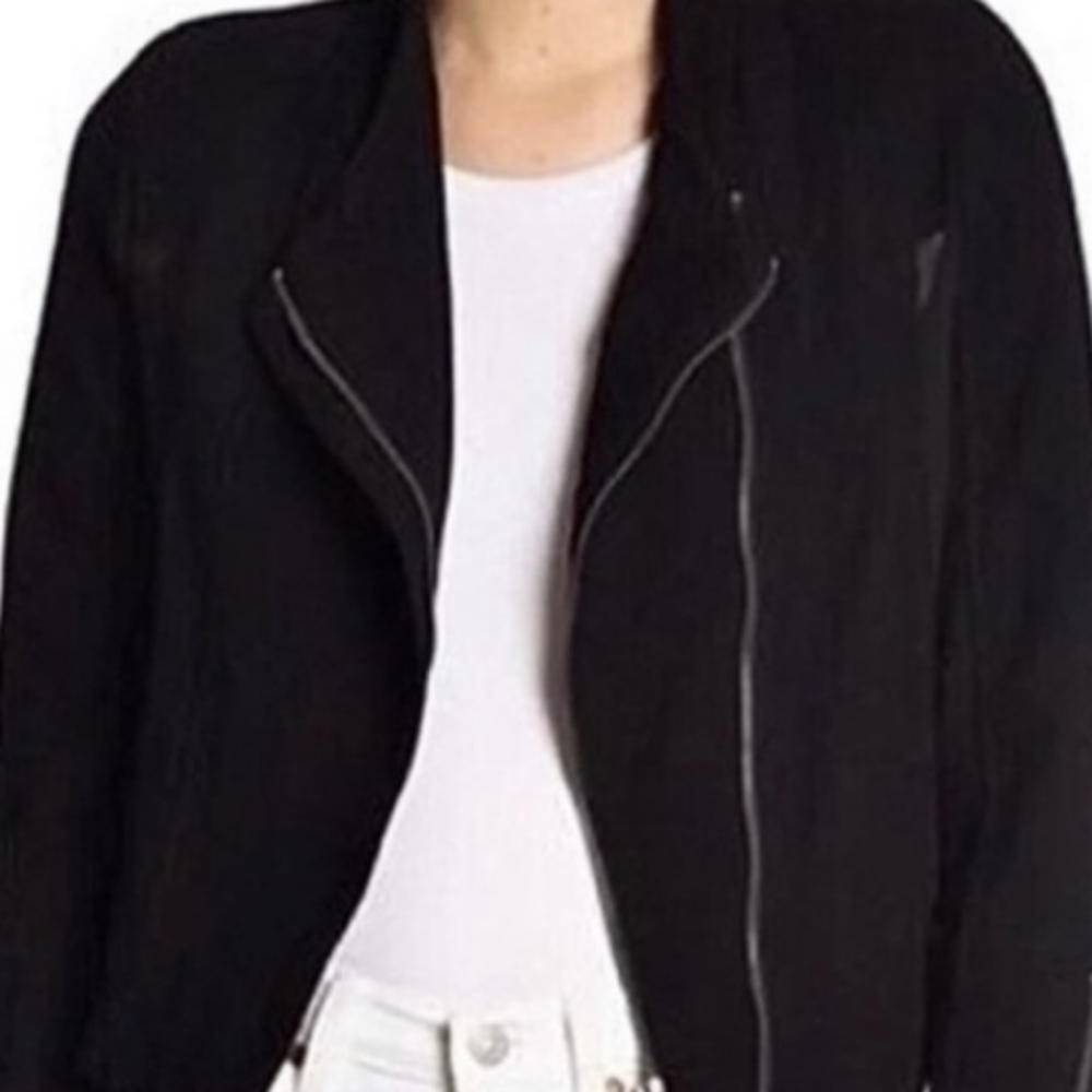 Blank NYC Black Bomber Jacket